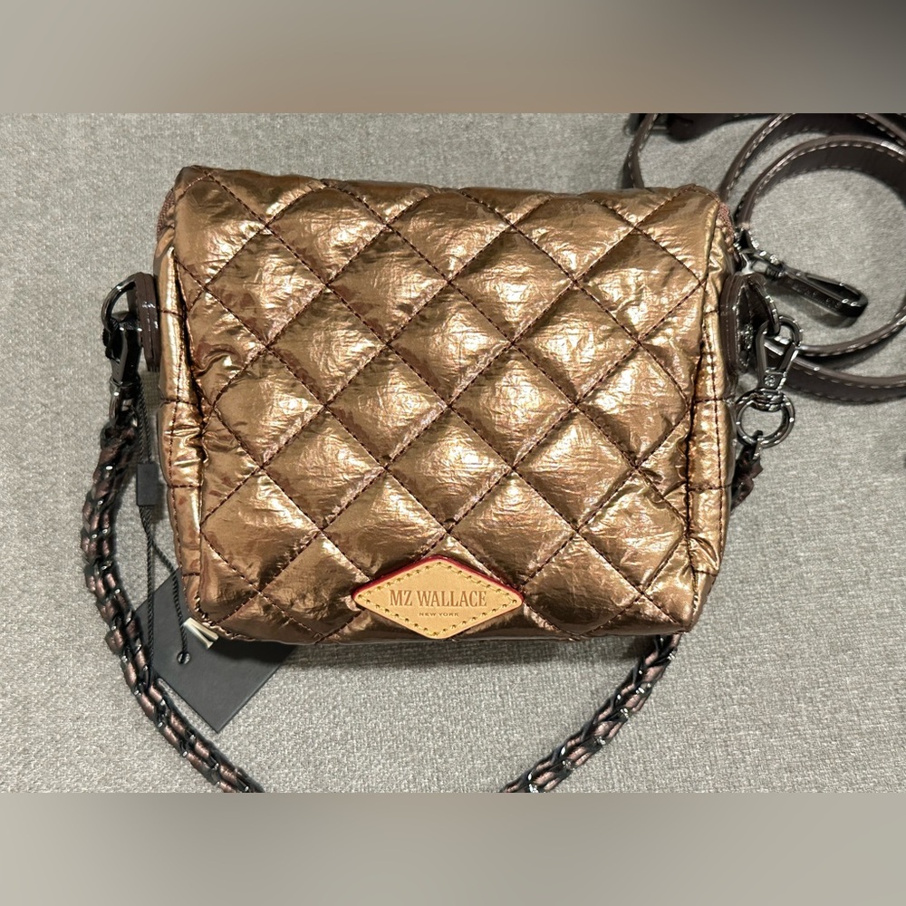 MZ Wallace Micro Crosby Sling, Copper Metallic Lacquer, NWT - Picture 3 of 9